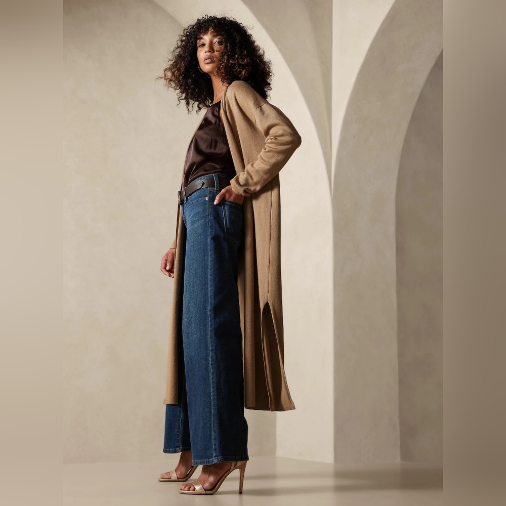 Banana Republic Long Sweater Camel NWOT